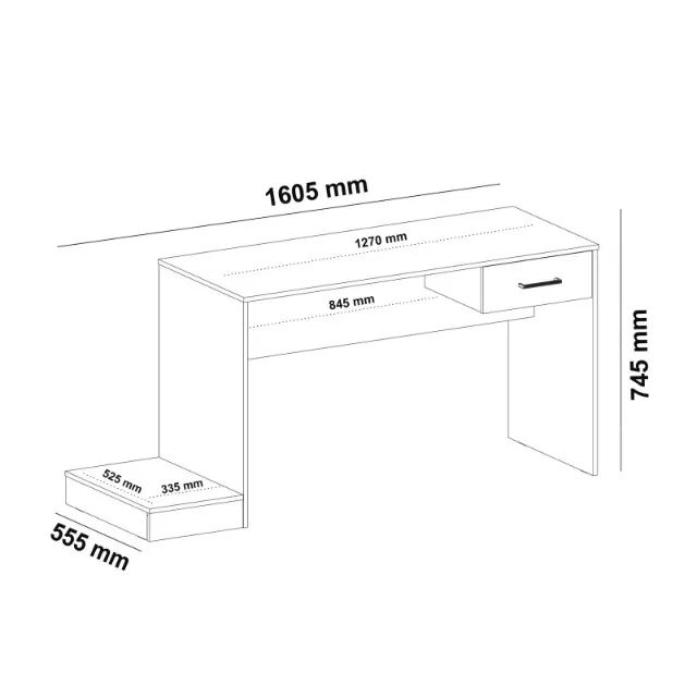PROMOÇÃO Mesa Gamer com Gaveta NOVA - Foto 2
