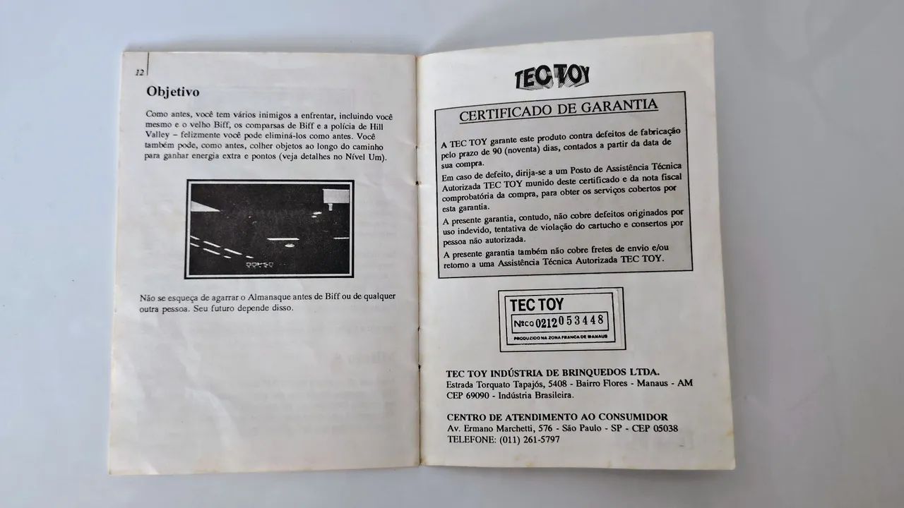 Manual Original Back to the Future II - Master System Tectoy (Com Etiqueta) - Foto 3