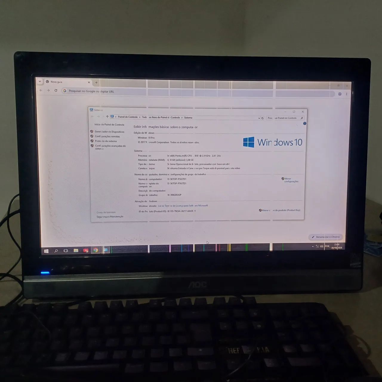 Vendo computador all one 