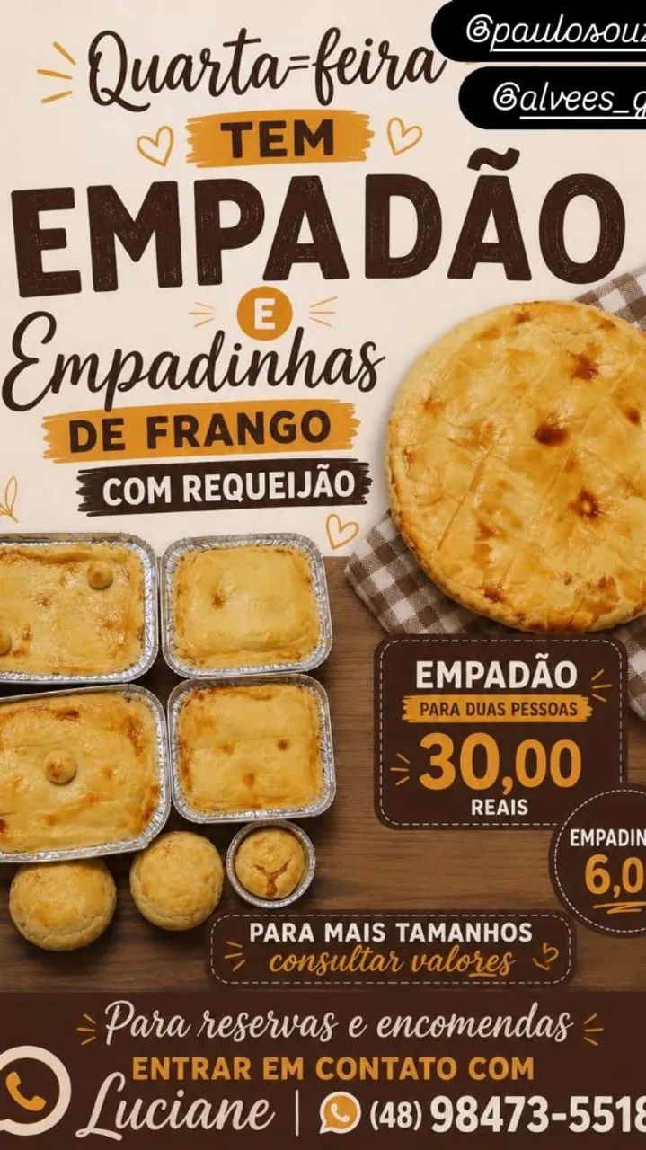 Empadão e empadinhas 