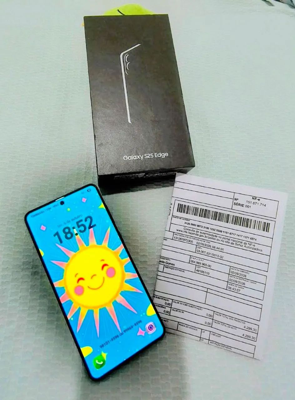 S25 Edge 512/12 com nota e garantia 1 ano  - Foto 3