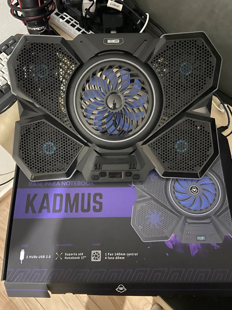 BASE DE REFRIGERAÇÃO PARA NOTEBOOK MANCER KADMUS RGB - Foto 2