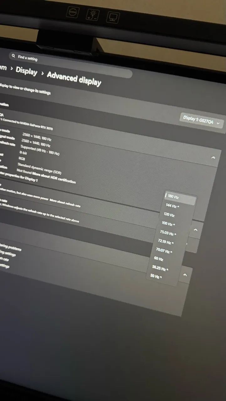 MONITOR GAMER GIGABYTE QHD IPS 180hz COM CAIXA E GARANTIA - Foto 3