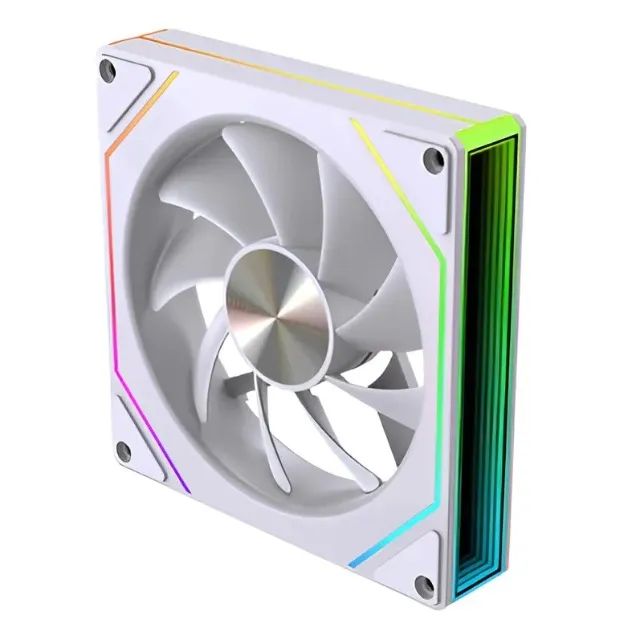 FAN ARGB CASE 6 PRO 5V 3 PIN FORWARD OU REVERSE BRANCA NOVA!