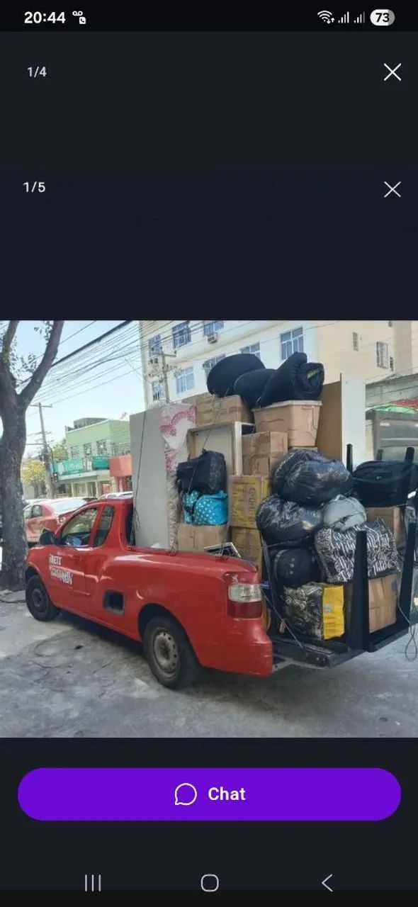 Mudança, transporte, frete
