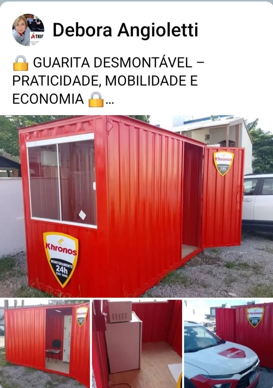 Guarita Container desmontáveis empresa de segurança 