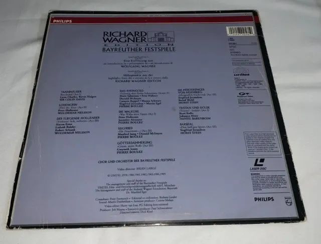 LD Laserdisc Philips Wagner in Bayreuth ótimo estado  - Foto 3