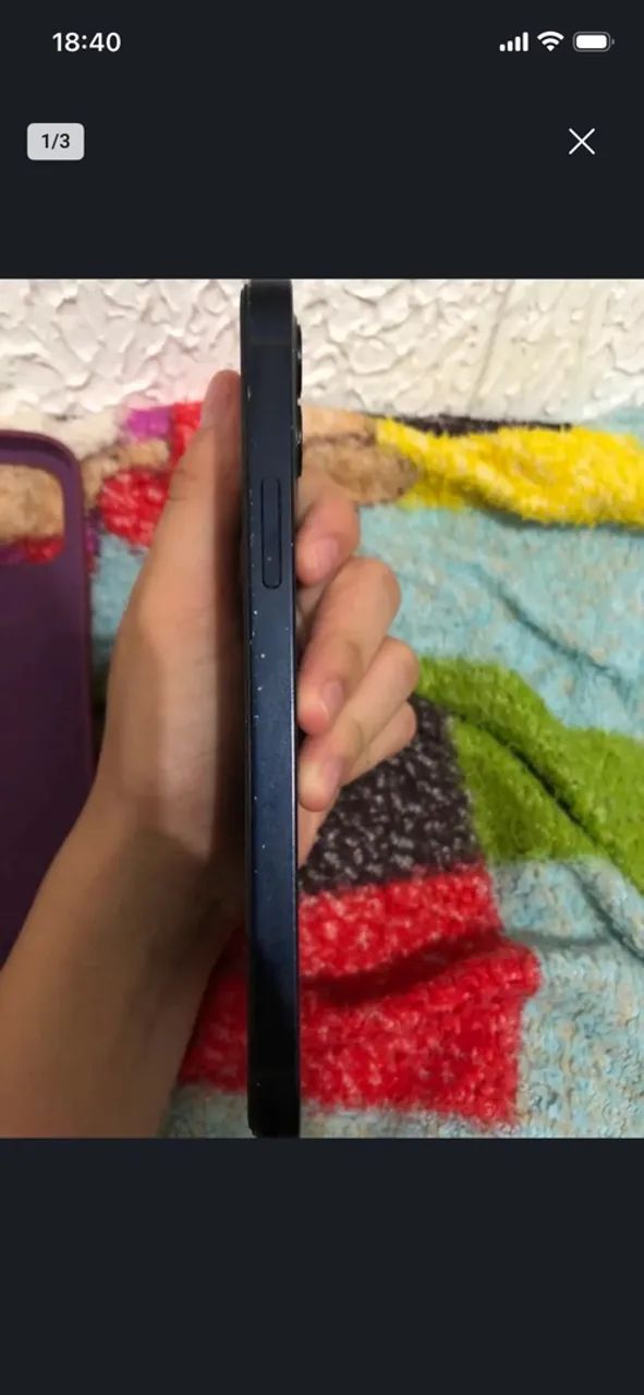 iPhone 12 na cor preta. - Foto 2