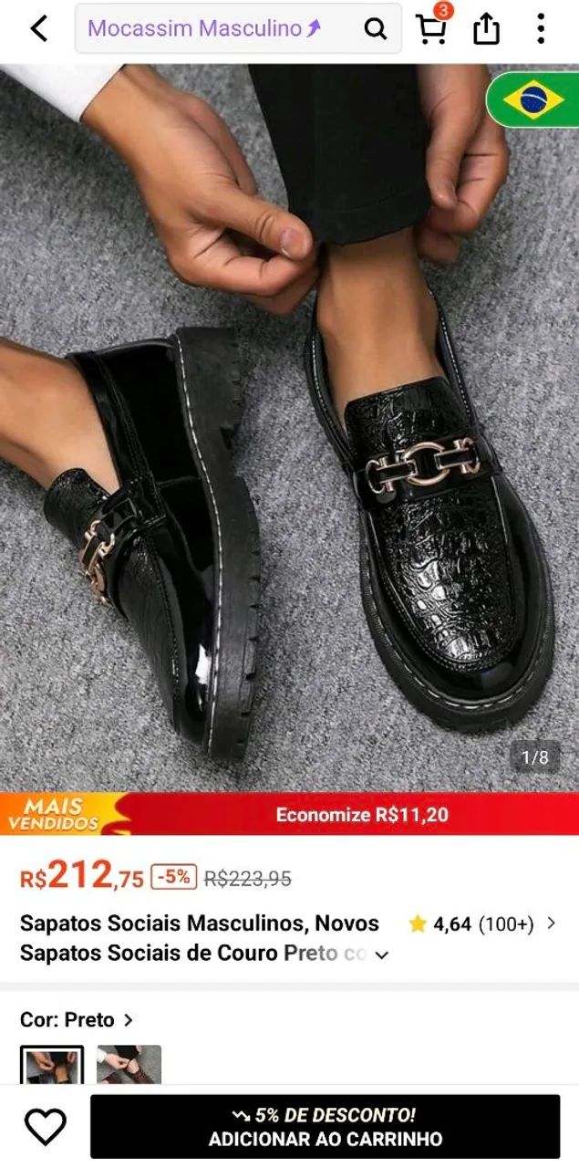 Sapato masculino  - Foto 5