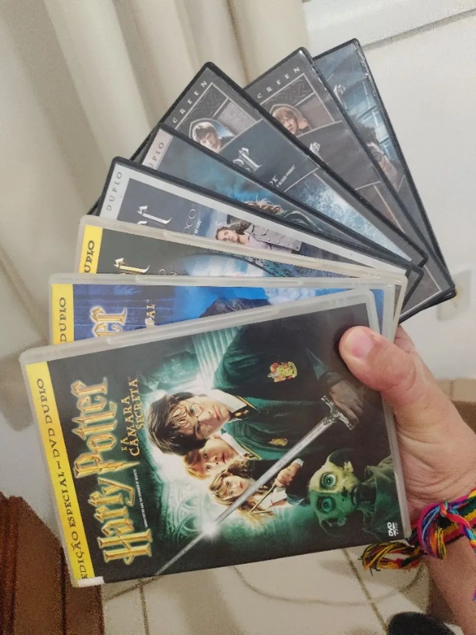 8 DVDs da saga Harry Potter