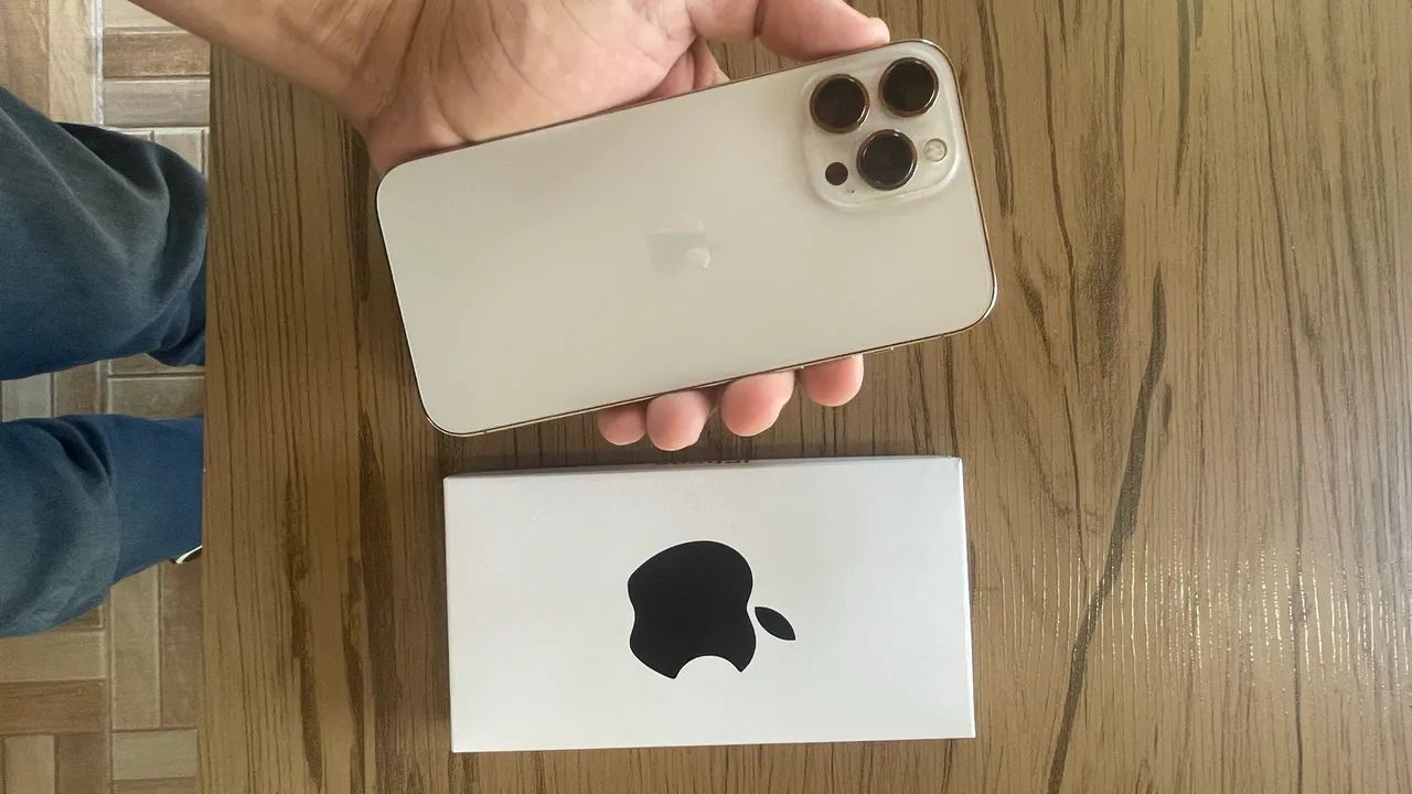 iPhone 13 Pro Max 128GB Gold - Impecável! - Foto 5