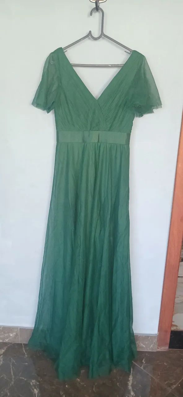 Vestido verde esmeralda 