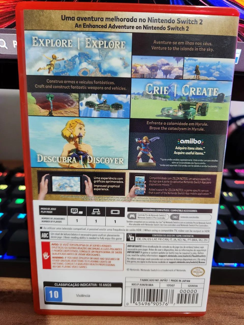 Zelda Tears of The Kingdom seminovo Switch 2 - Jogos de Vídeo Game