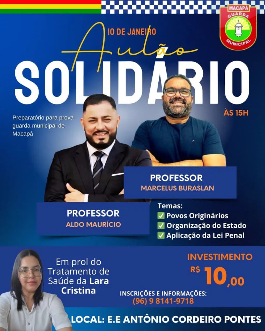 Aulão solidário / Concurso da guarda municipal de Macapá 