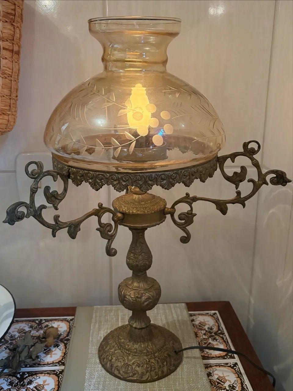 Abajur em bronze  - Foto 2