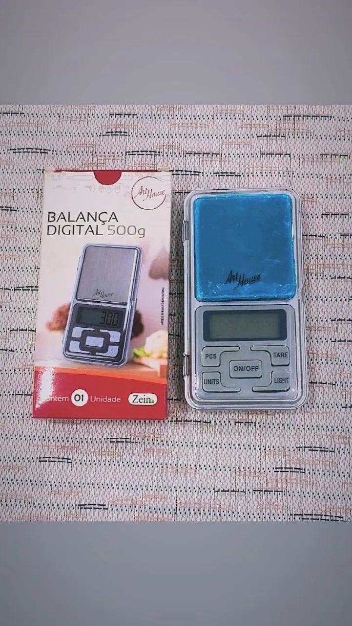 Mini balança digital 500 g (Com pilhas inclusas)
