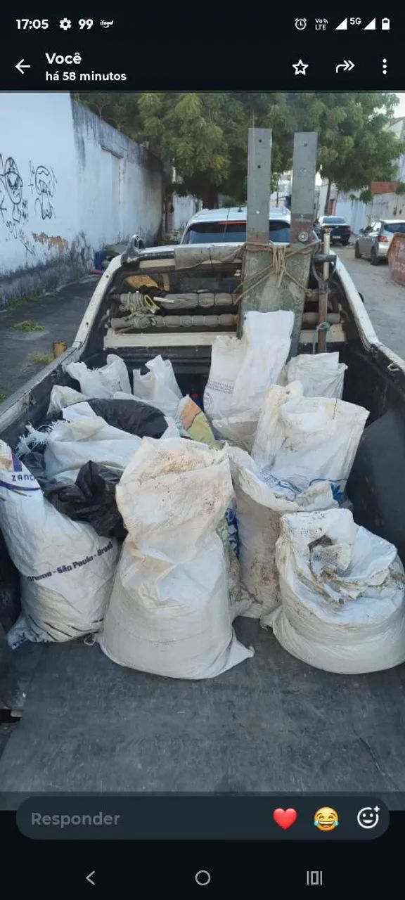 Retirada de Entulhos Ensacados 