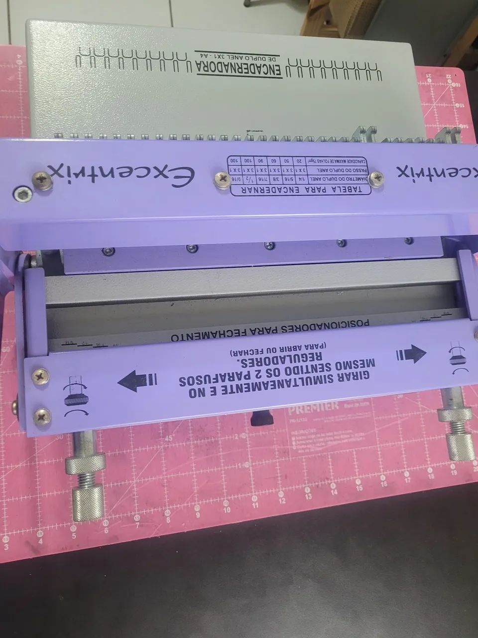 ENCADERNADORA 3x1 ( PERFURADORA E FECHADORA )  - EXCENTRIX  - ATÉ  100 FOLHAS - Foto 3