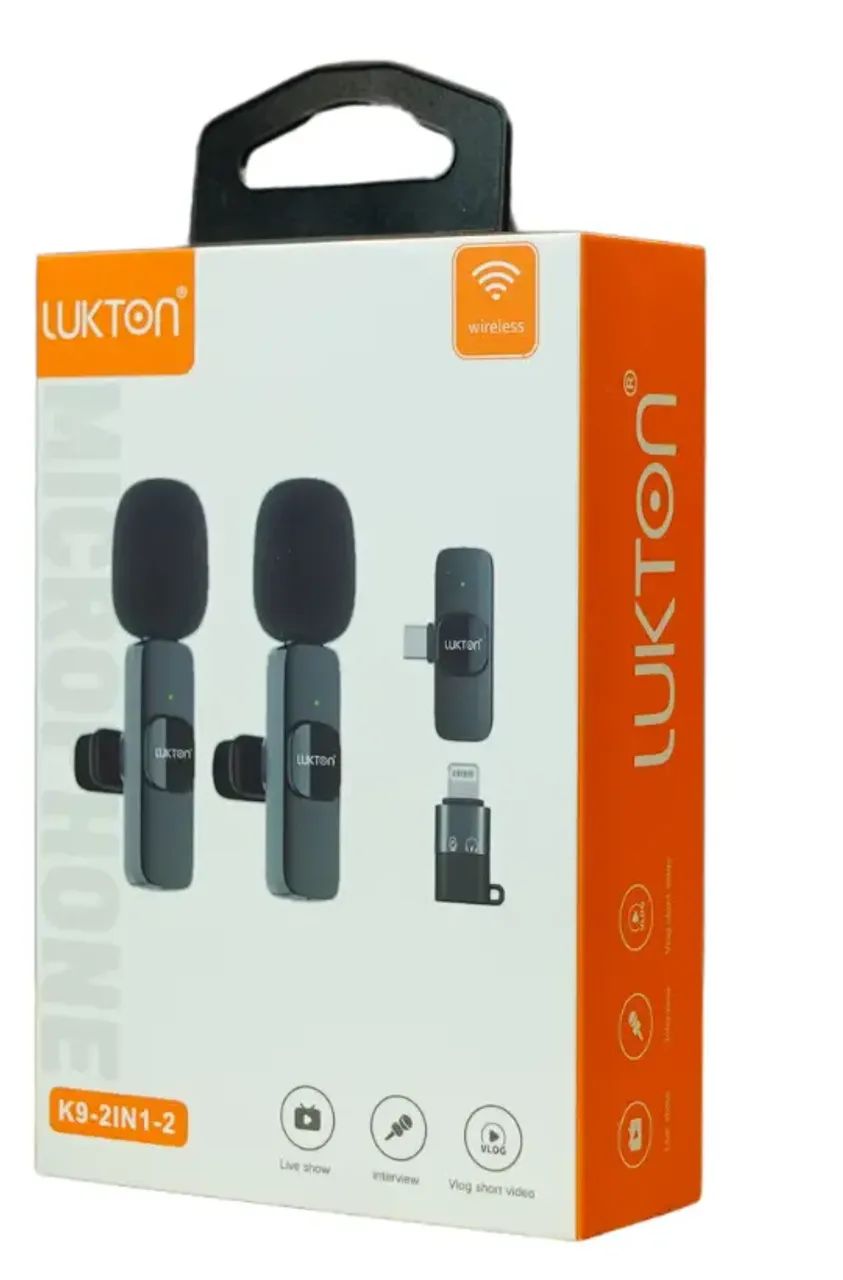 Kit Microfone Lapela Duplo Adaptador iPhone E Android 2 Em 1 - Foto 3
