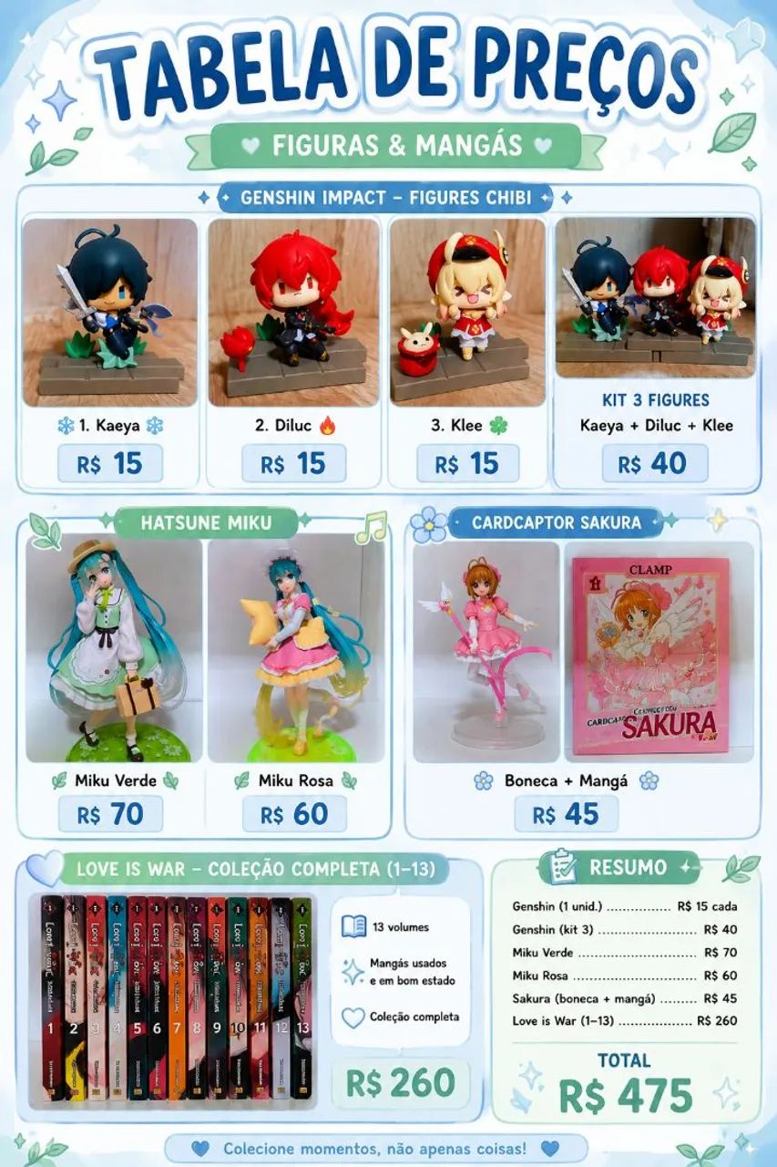 figures e mangas