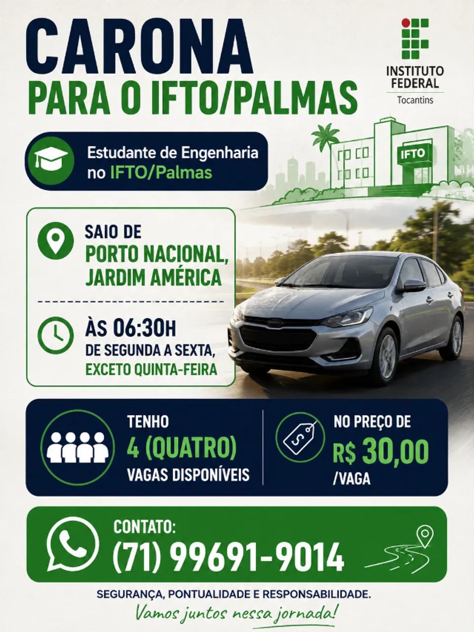 Carona Porto Nacional/Palmas