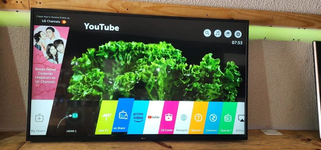 TV 43 polegadas smart com cabo controle todos apss YouTube e Netflix Bluetooth e d mais 