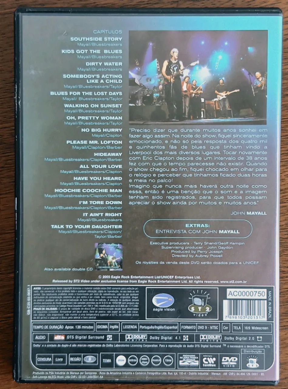DVD John Mayall & The Bluesbreakers - 70th Birthday Concert (Original) - Foto 2