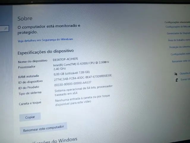 Notebook Dell Latitude - Intel Core i5 - 8Gb Ram - SSD 256Gb - Teclado Luminoso - Parcelo - Foto 4
