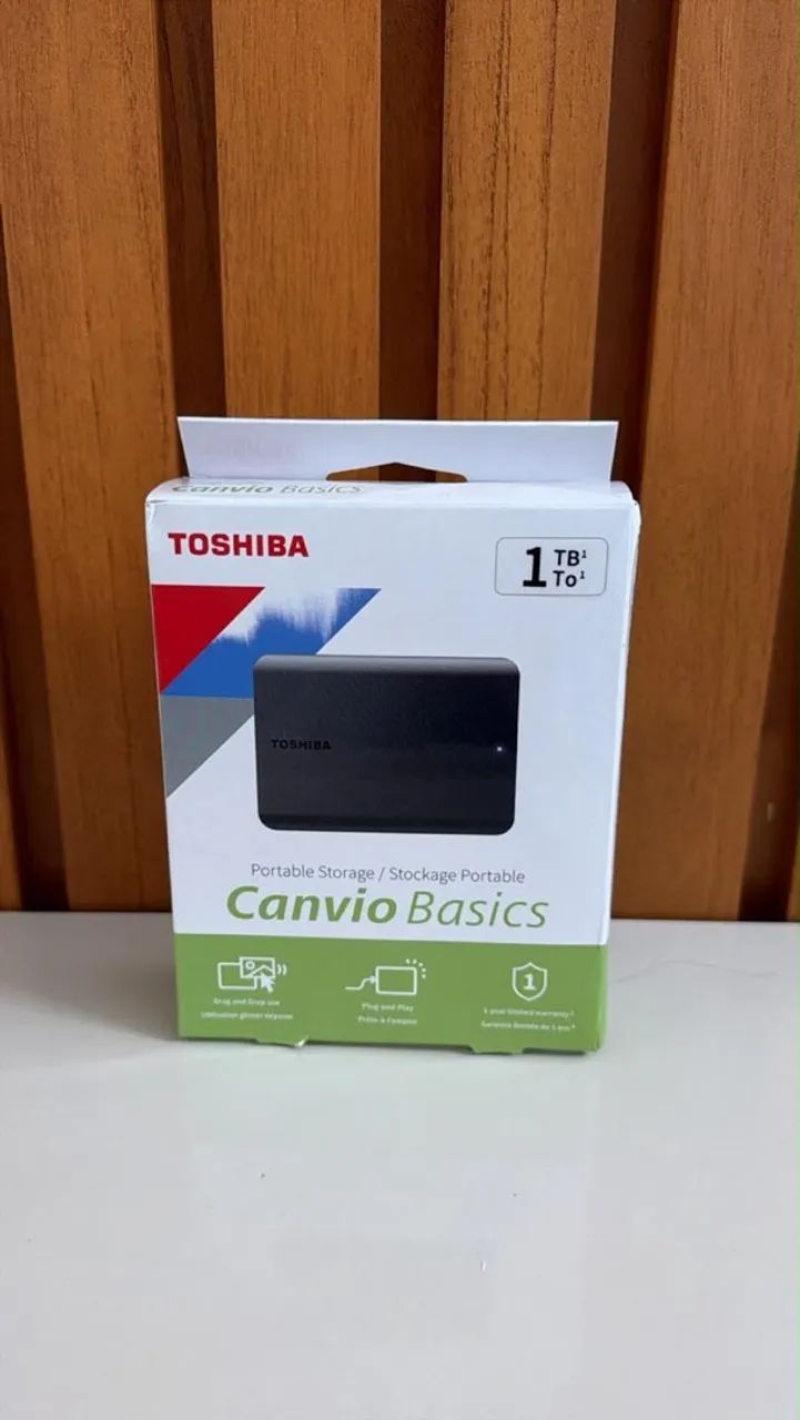 HD Externo Portátil Toshiba Canvio Basics de 1TB (modelo