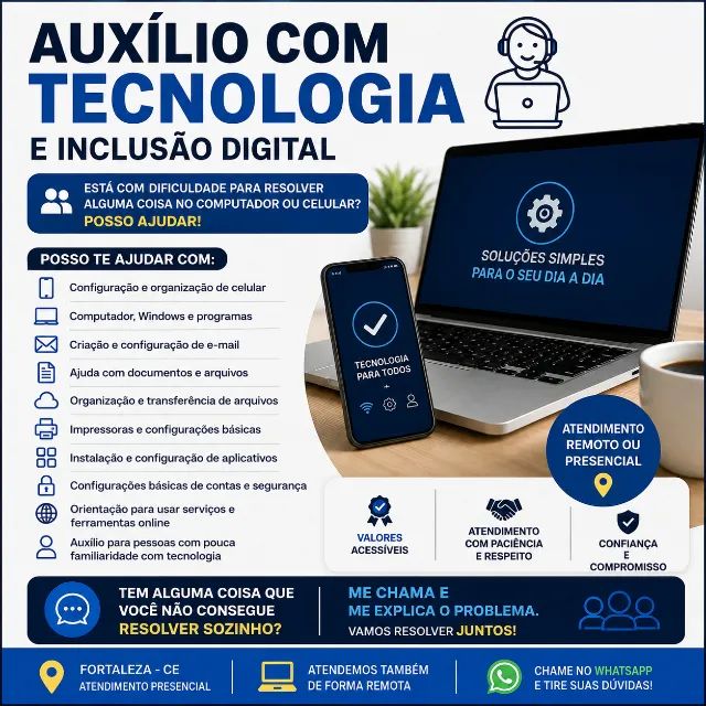 Auxílio com Tecnologia e Inclusão Digital