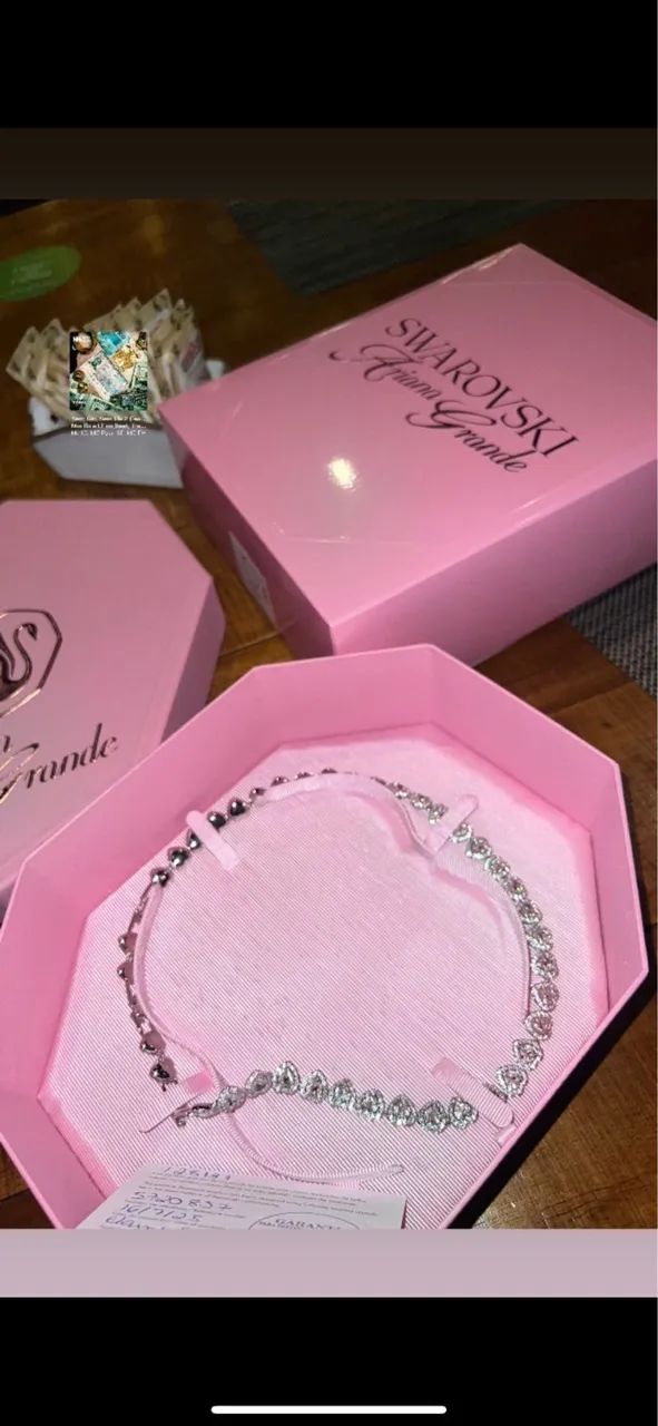 Cordão swarovski e anel Pandora  - Foto 2