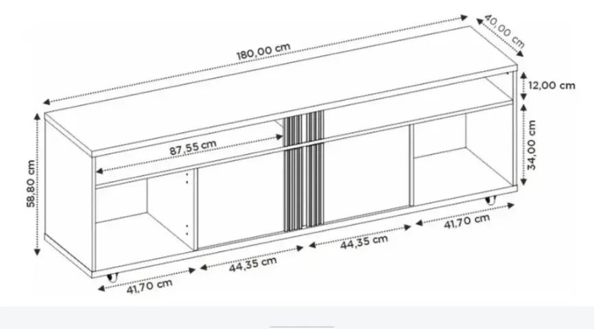 Rack Elegante e moderno para sua casa ! Entrega e montagem grátis . - Foto 2