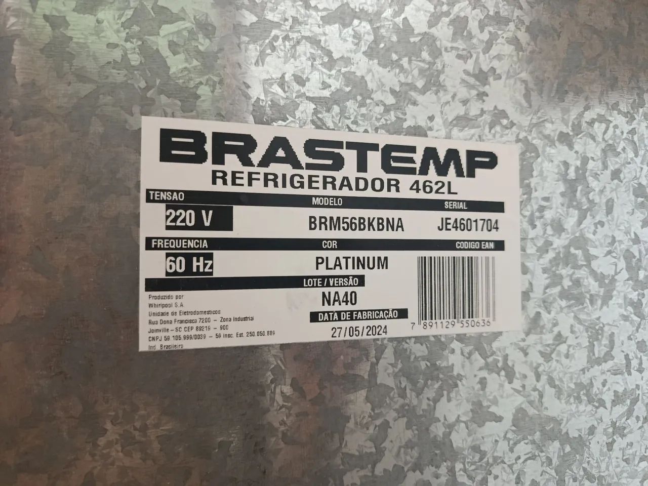 Geladeira Brastemp 