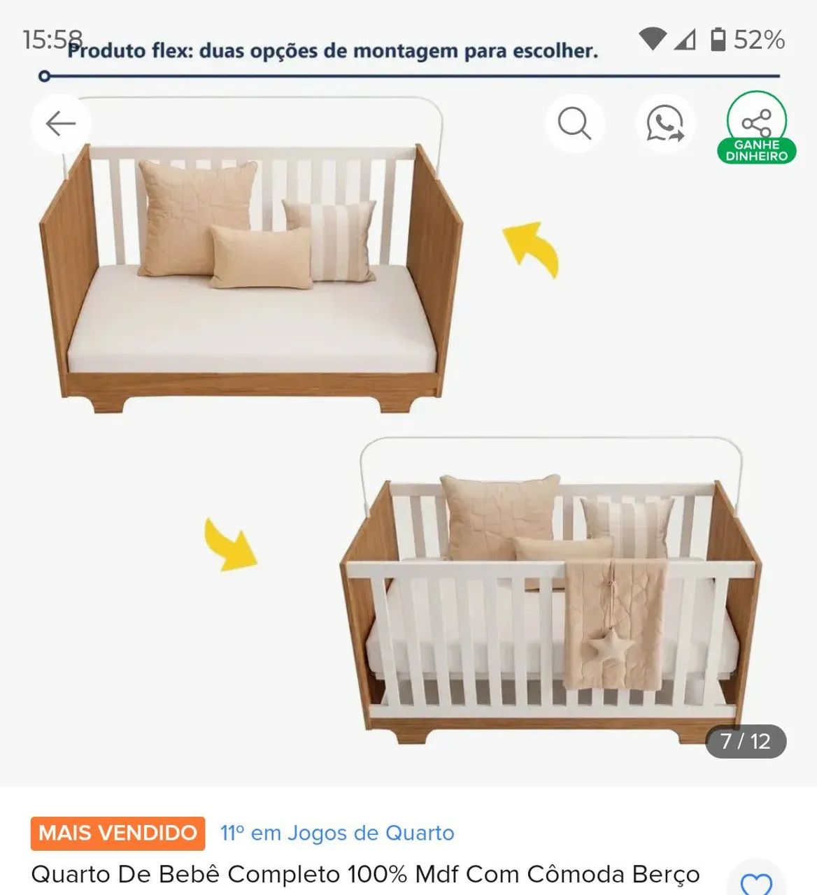 KIT QUARTO PRA BEBÊ  - Foto 3