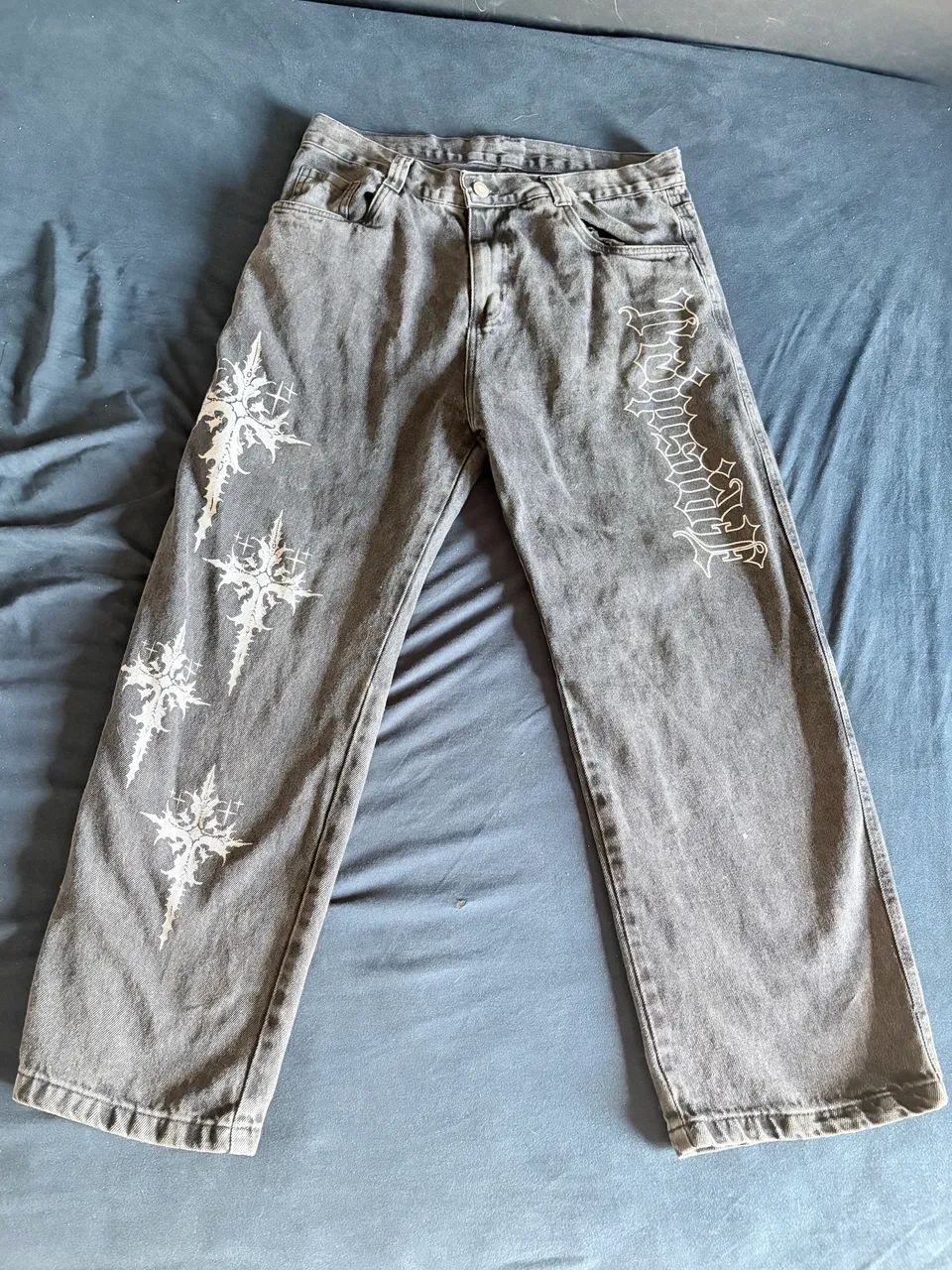 calça jeans preta. peça unica, tamanho 44  - Foto 3