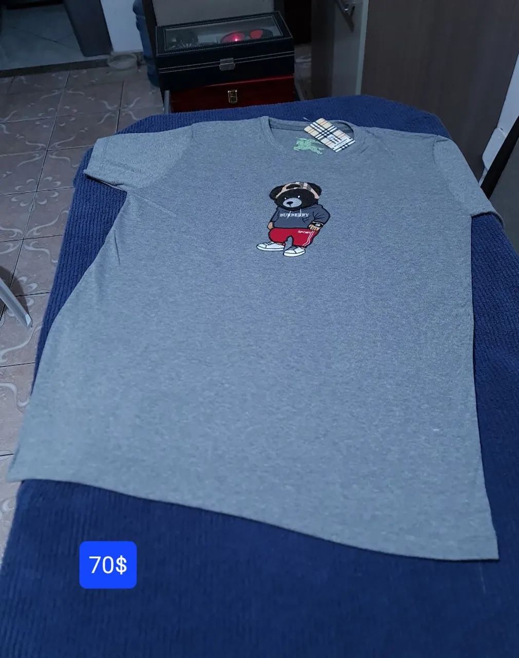 Camisa Grife peruana elastano da Burberry GG  - Foto 2