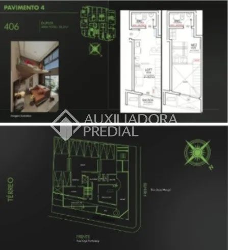 Loft com 38,37m² com 1 vaga de garagem - Foto 2