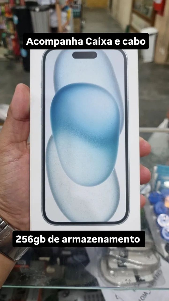Iphone 15 Azul 256gb impecável - Foto 4