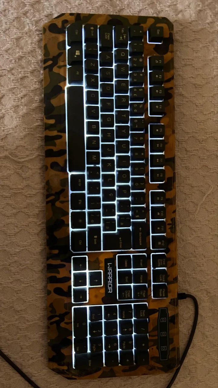 Teclado Gamer Warrior Camuflado - Foto 5