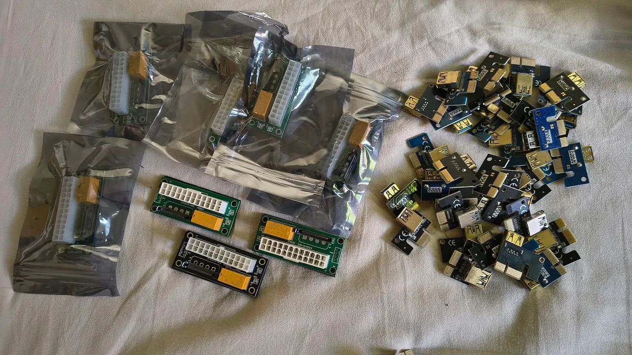 Kit 40 adaptadores risers e acessórios ENVIO OLX - Foto 3