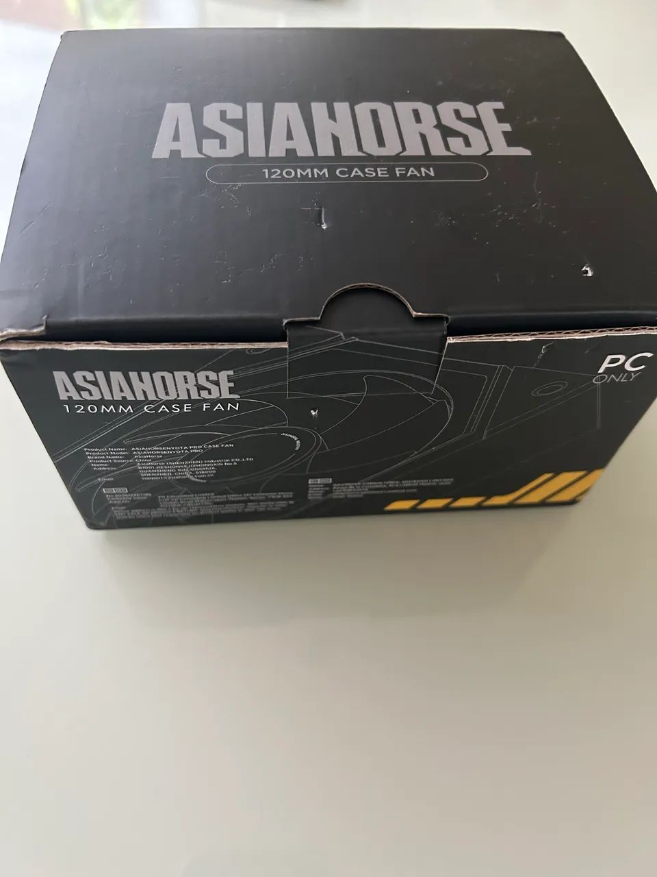 Kit com 3 fans asiahorse magnética rgb