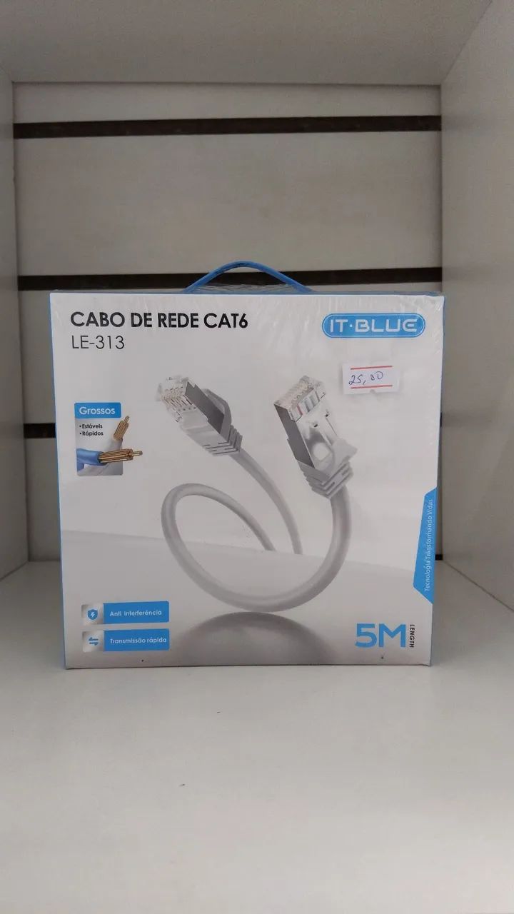 Rede de cabo CAT6 5 METRO 