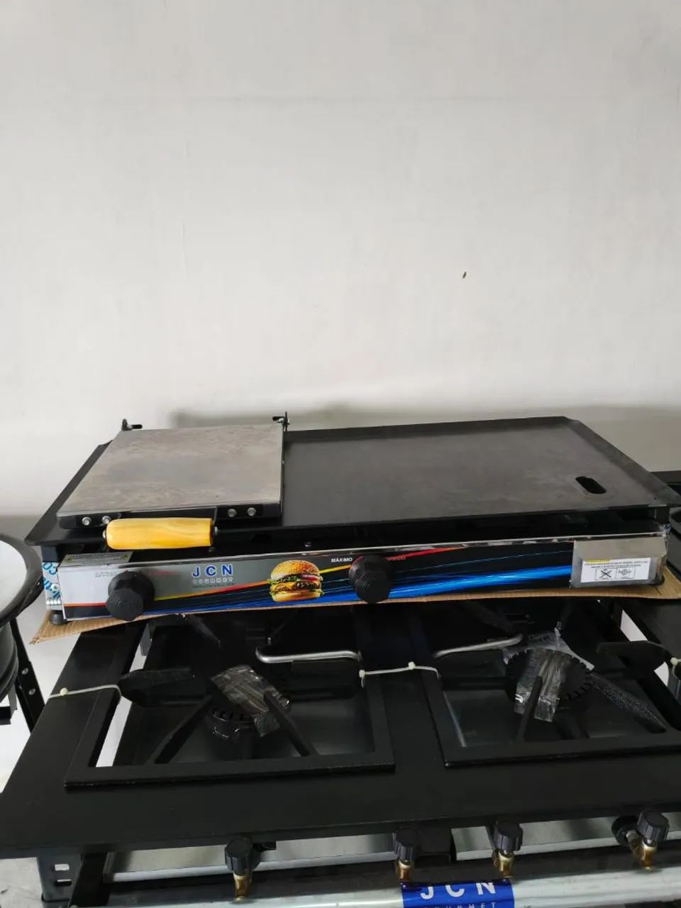 Chapa a gás profissional 80x40 