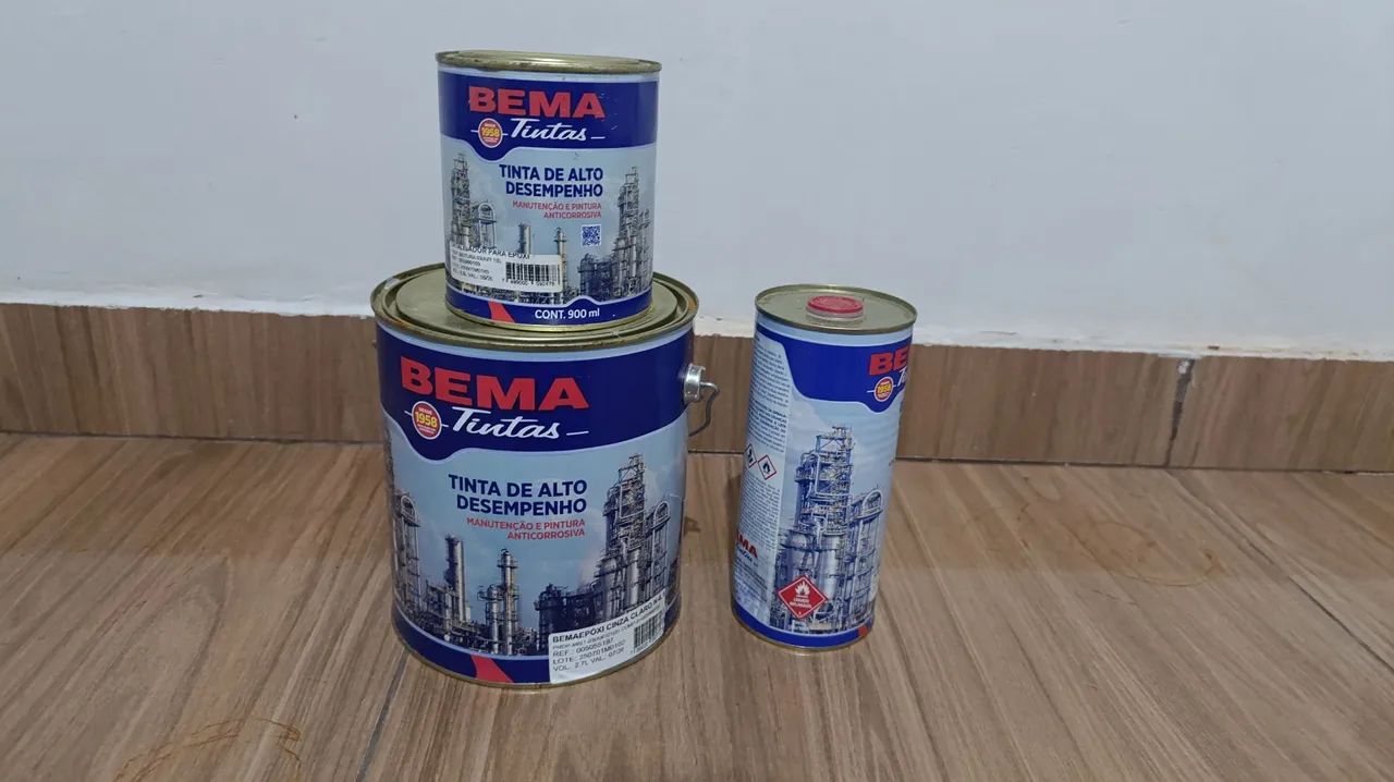 Kit tinta epóxi para piso bema