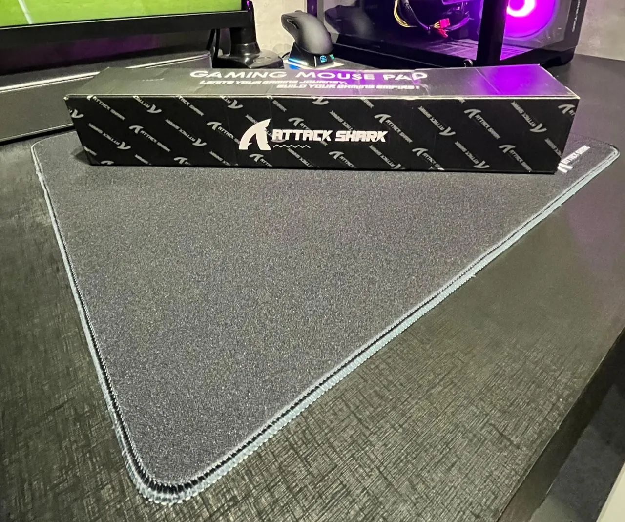 MOUSEPAD ATTACK SHARK PRETO NOVO - Foto 3