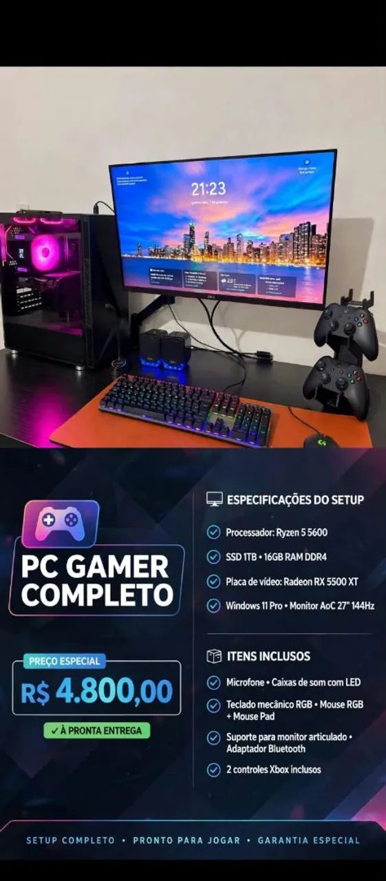 PC Gamer Completo  - Foto 2