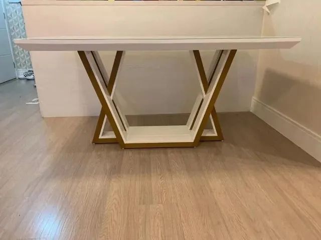 Mesa de Jantar Tampo de Vidro Laca - Foto 2