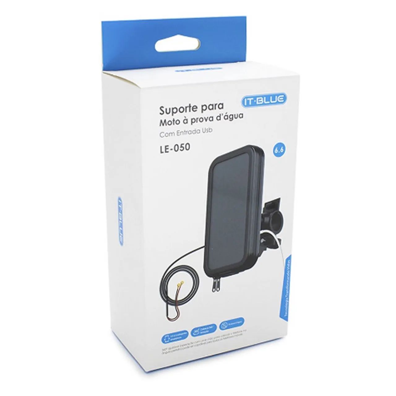 Suporte para celular prova d'água com USB
