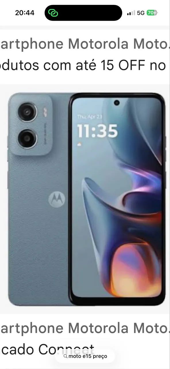 Celular moto e 15