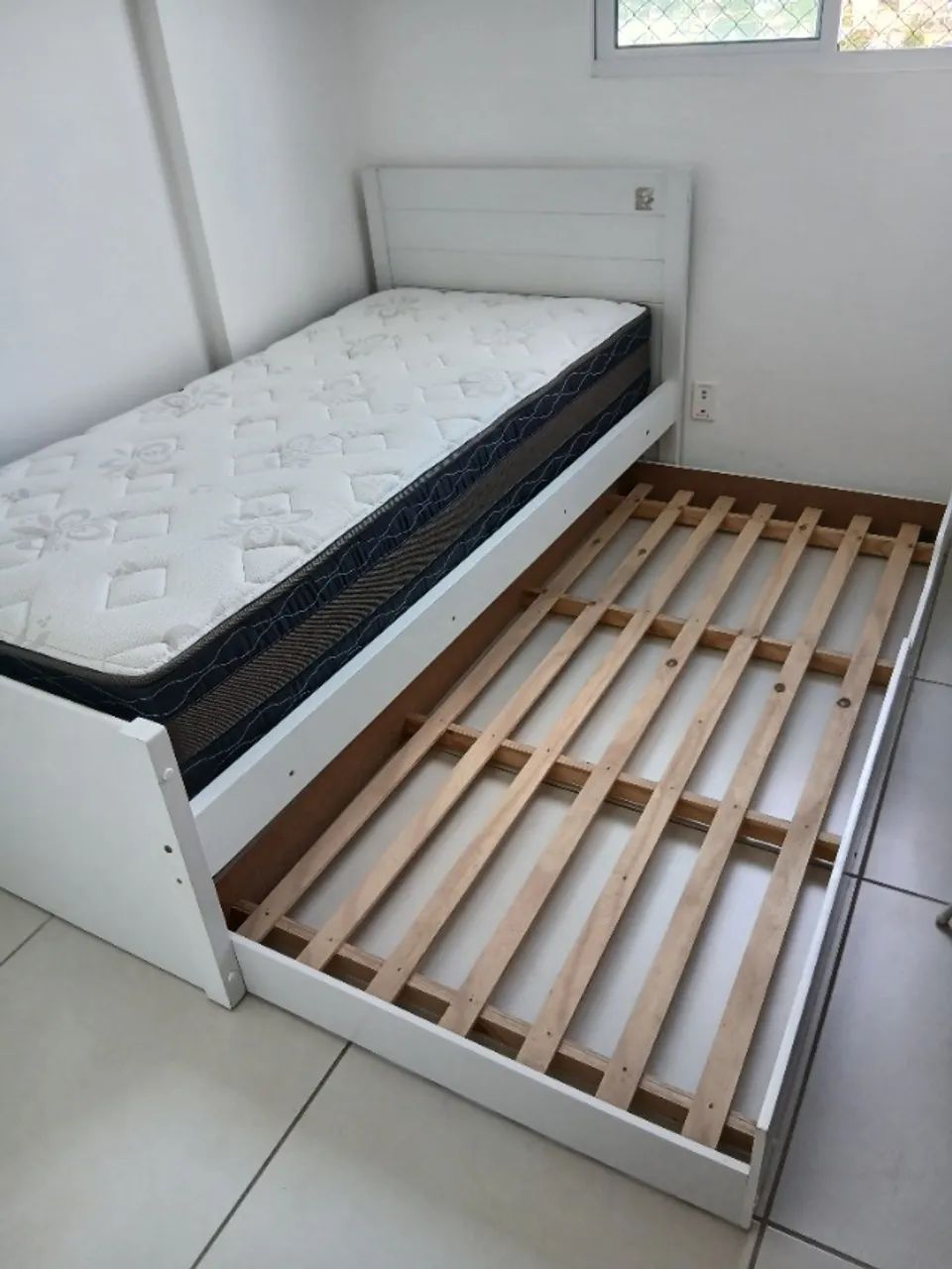 Cama solteiro com auxiliar (sem colchão) - Foto 2